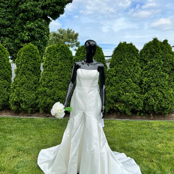 Pronovias White Wedding Dress - Picture 1 of 9